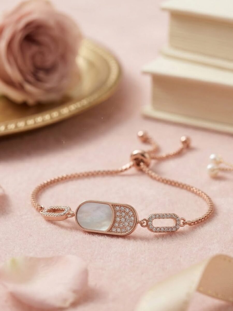 CZ Flower Cluster Bracelet