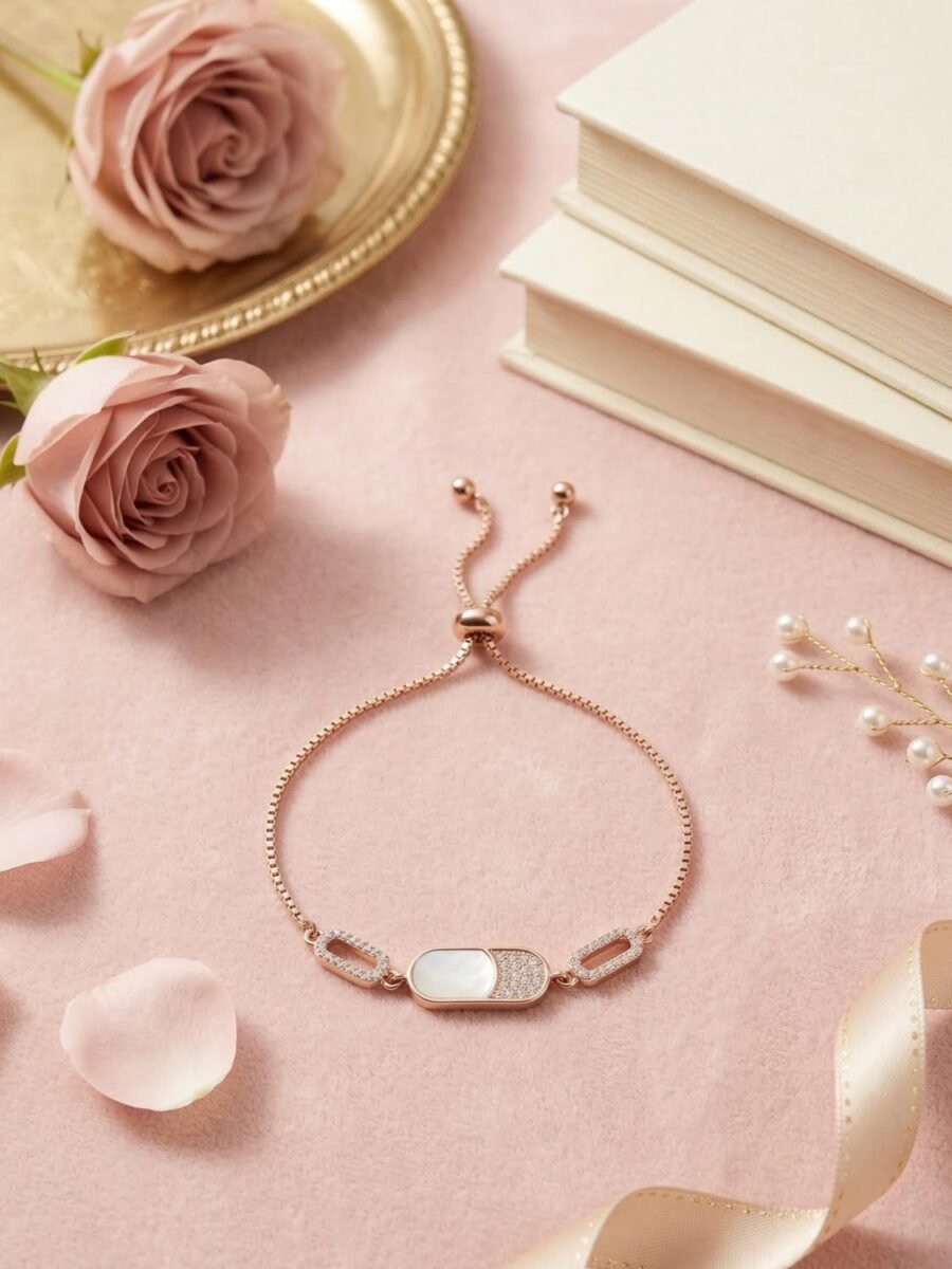 CZ Flower Cluster Bracelet