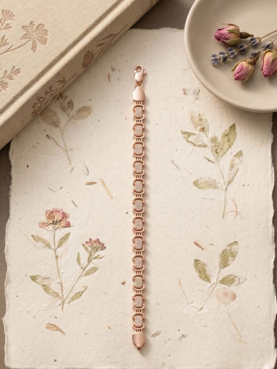 Floral Station Chain Bracelet