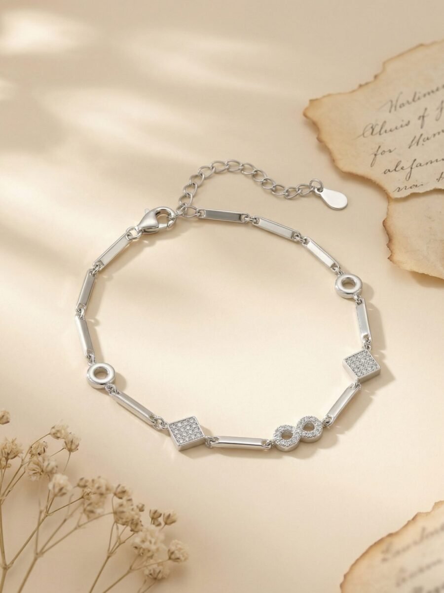 CZ Encrusted Cuff Bracelet