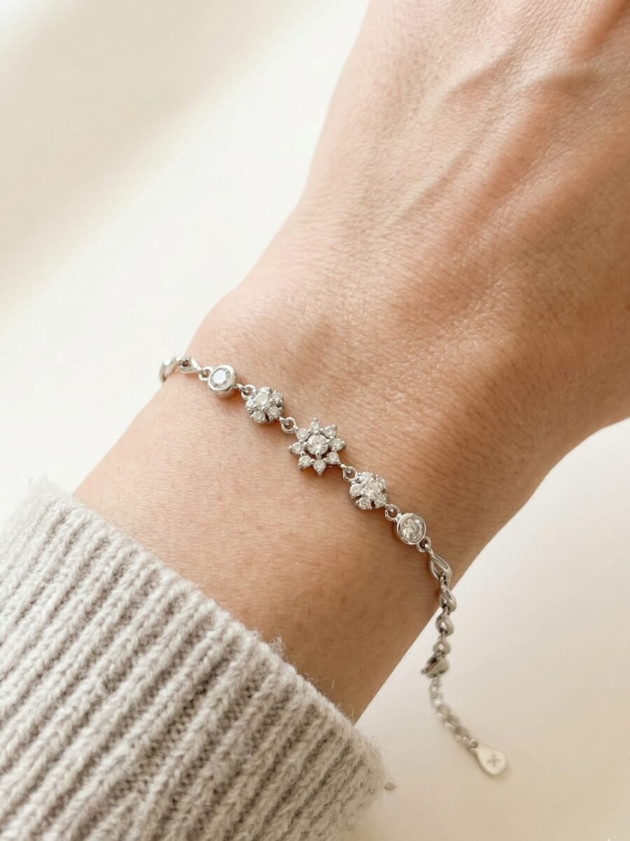 Braided Chain Silver Bracelet
