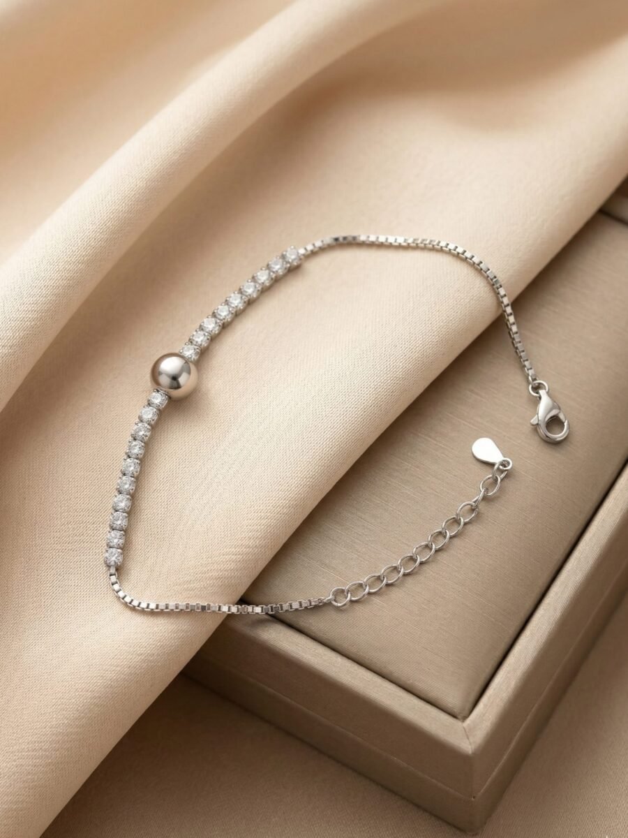 Silver Station Chain Bracelet