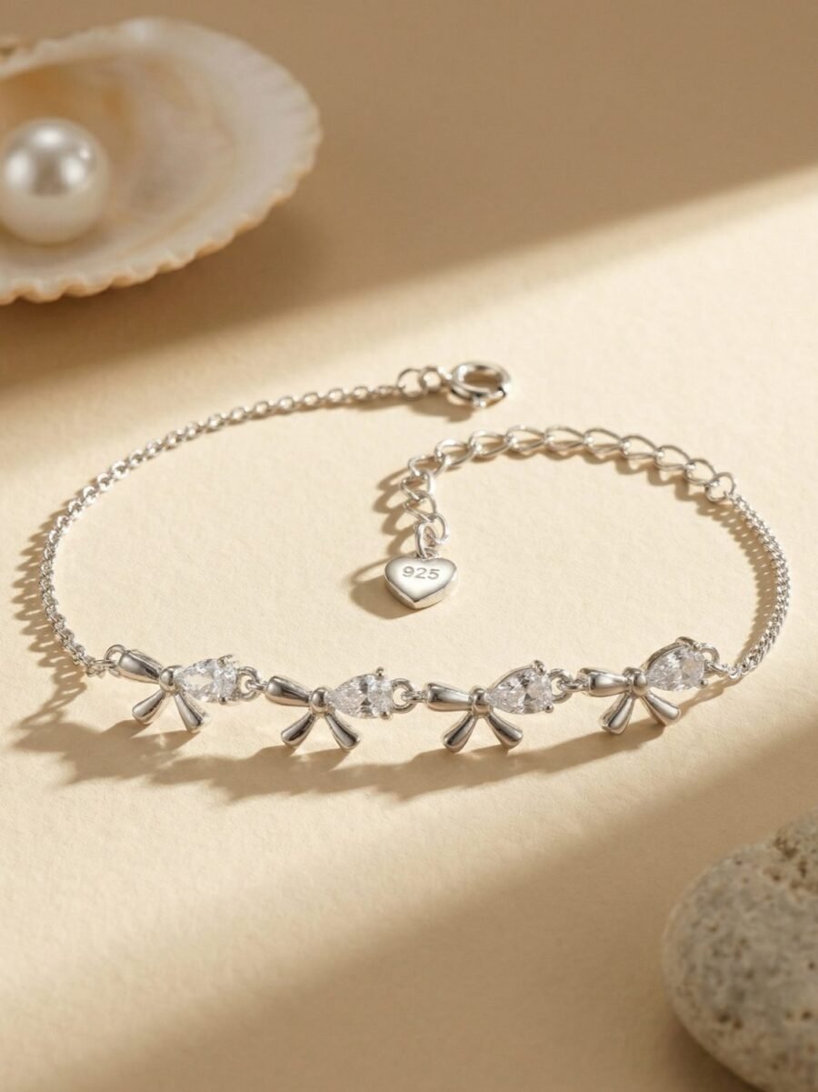 Layered Chain Silver Bracelet