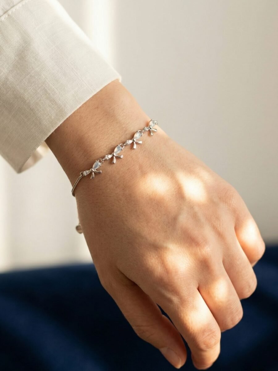 Layered Chain Silver Bracelet