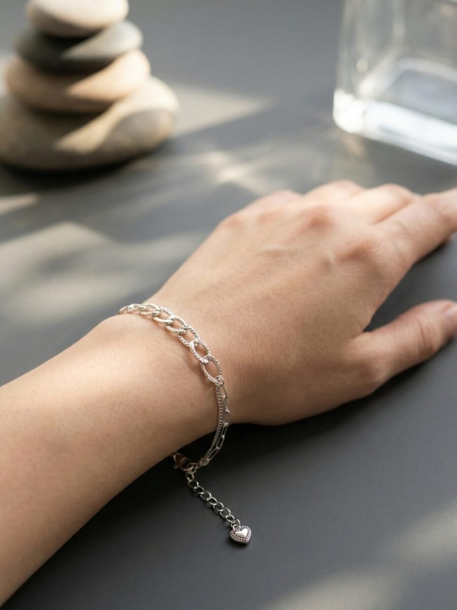 Dark CZ Oxidised Bracelet