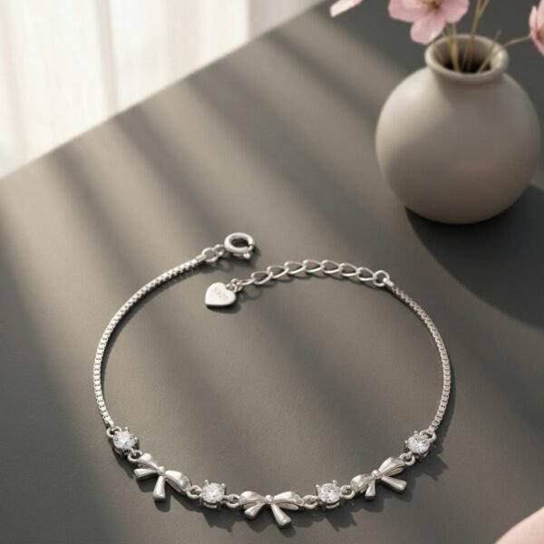 Channel Bar Silver Bracelet