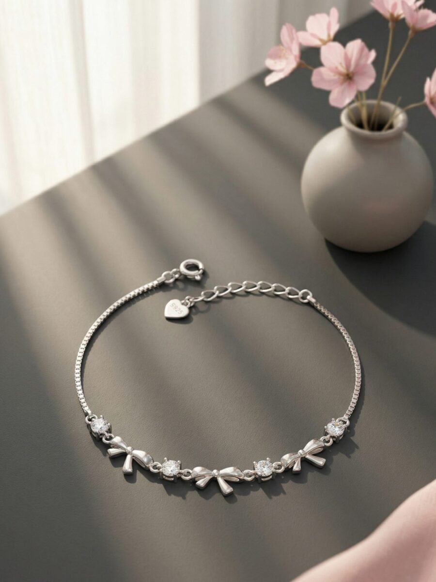 Channel Bar Silver Bracelet