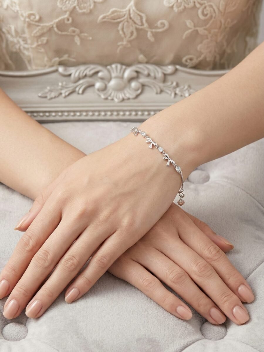 Channel Bar Silver Bracelet