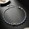 Bead Charm Silver Bracelet