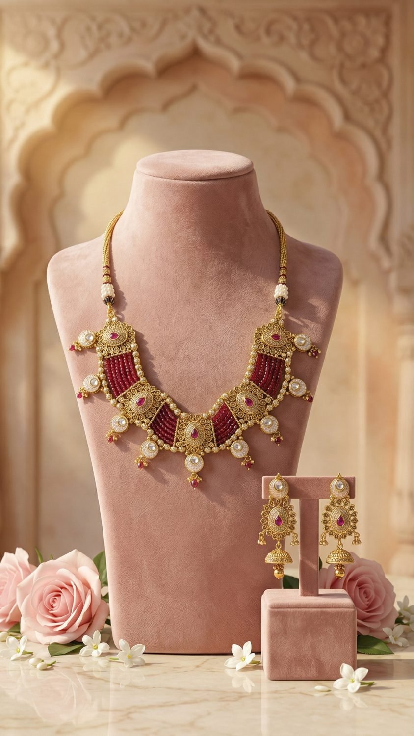 Antique Temple Necklace Set
