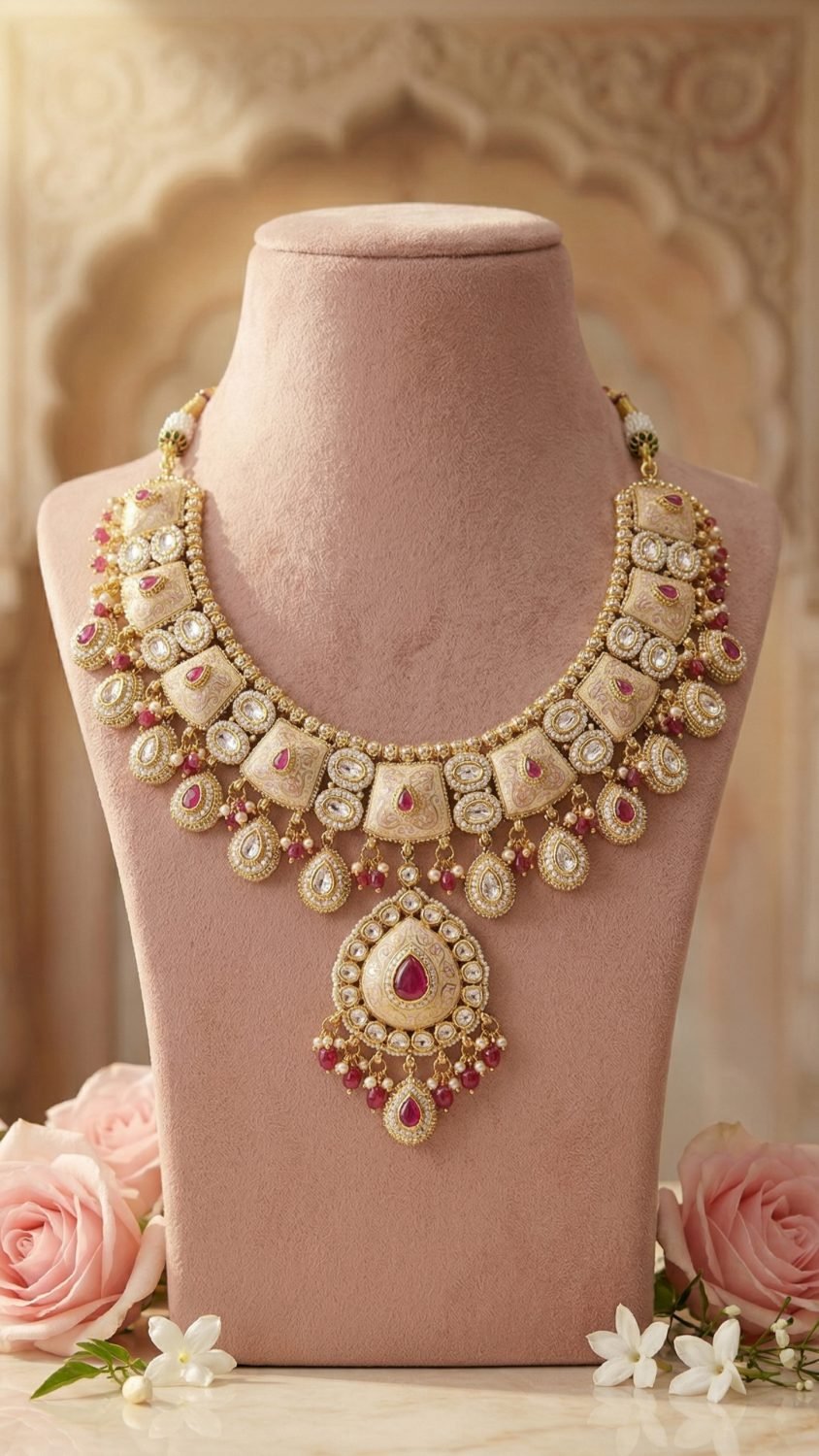 Kundan Stone Collar Necklace
