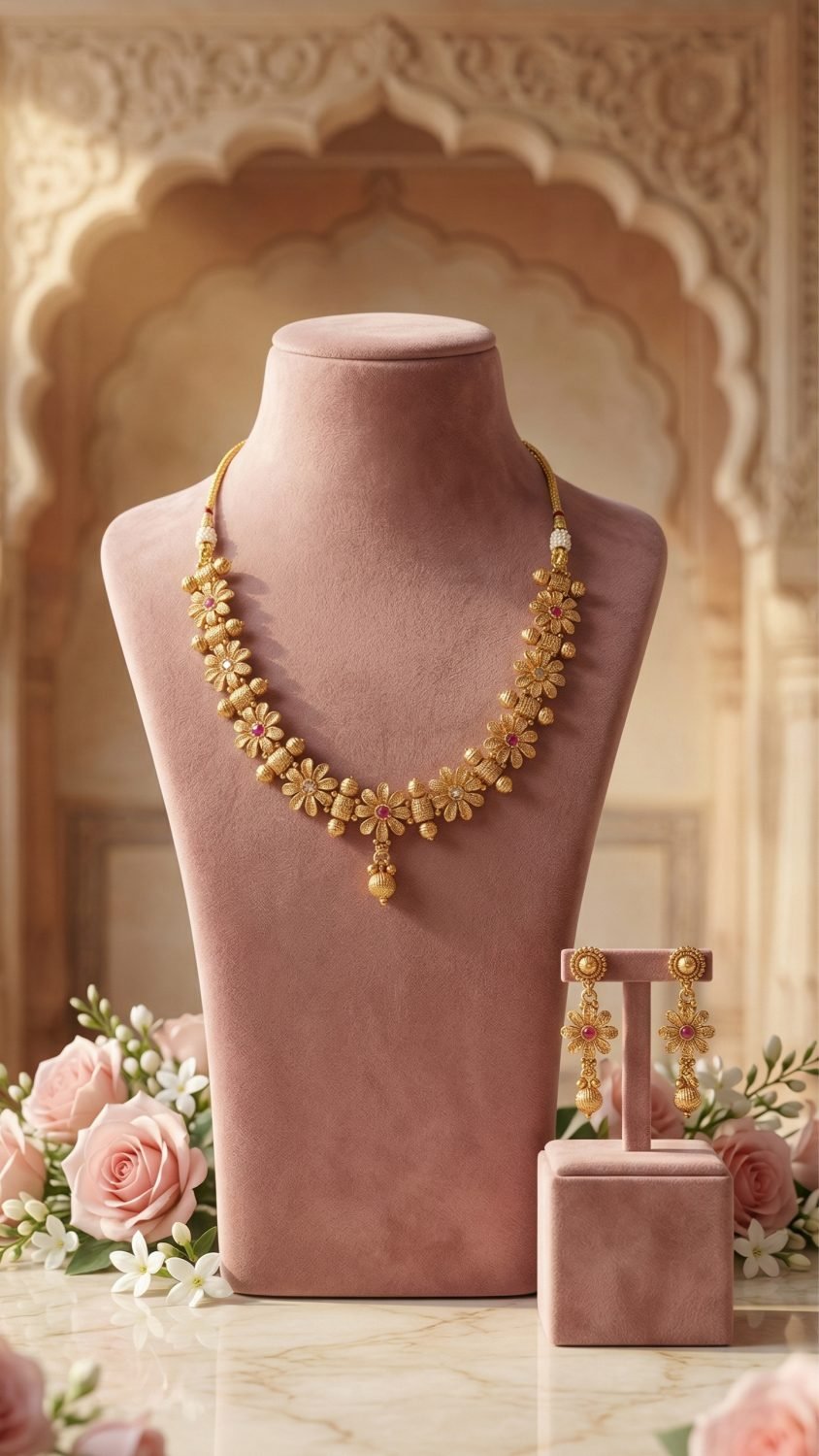 Green Stone Layered Necklace