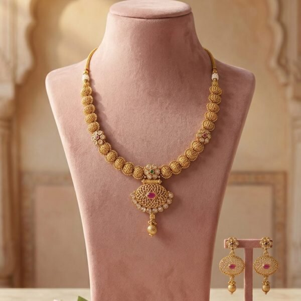 Antique Choker with Pendant Drops