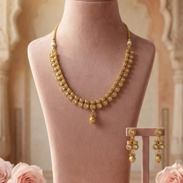 Antique Wide Collar Statement Necklace