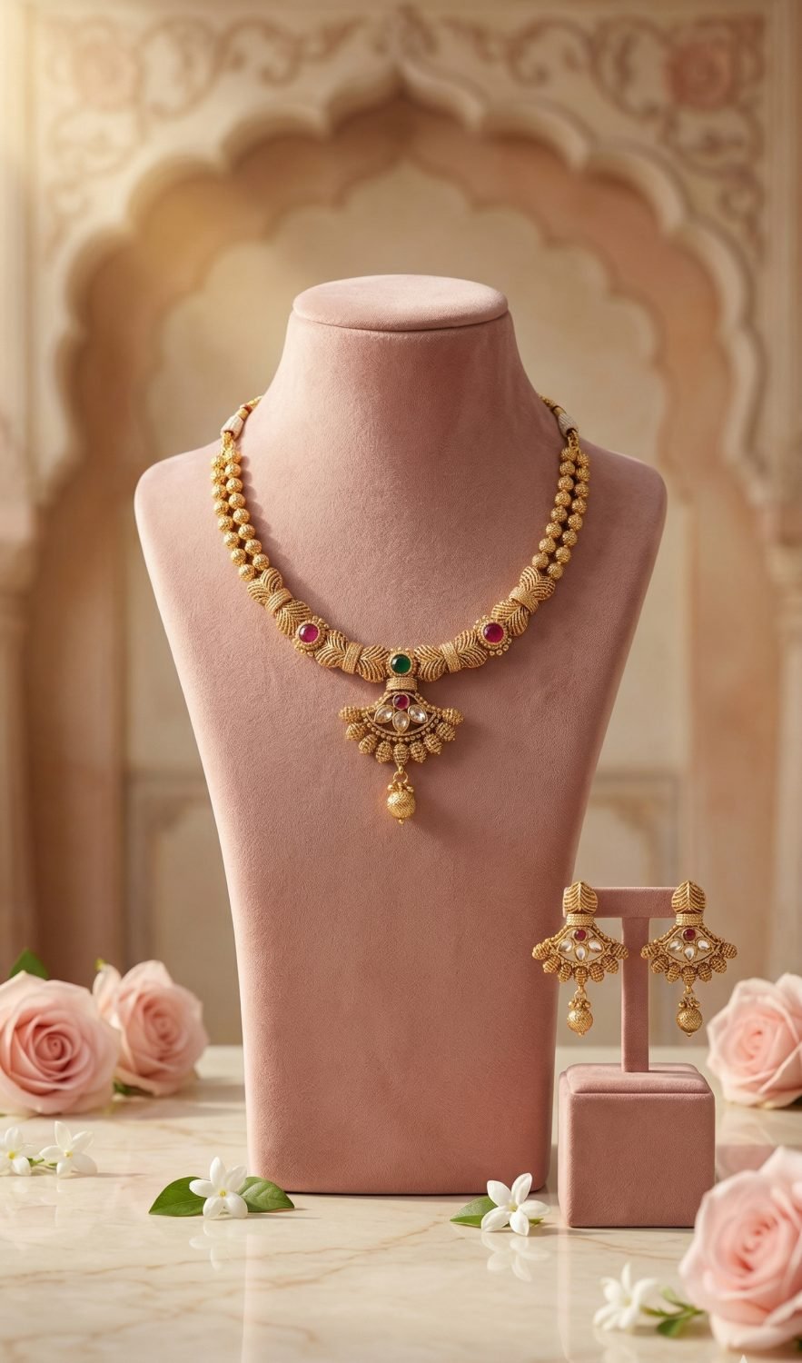 Antique Temple Necklace Set