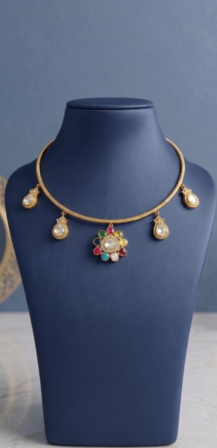 Antique Coin Set Necklace