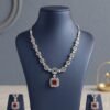 AD Floral Choker Necklace