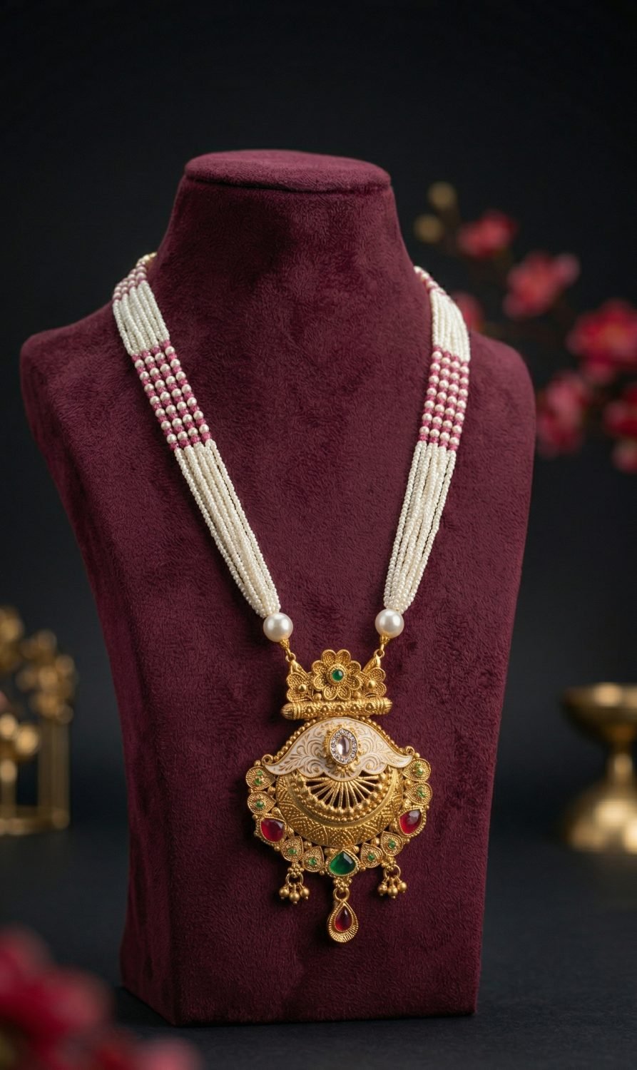 Antique Pendant Choker Necklace