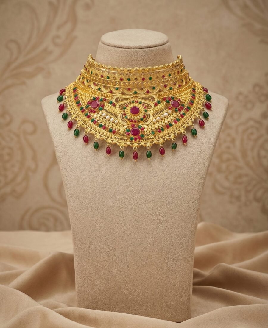 Antique Gold Strand Necklace