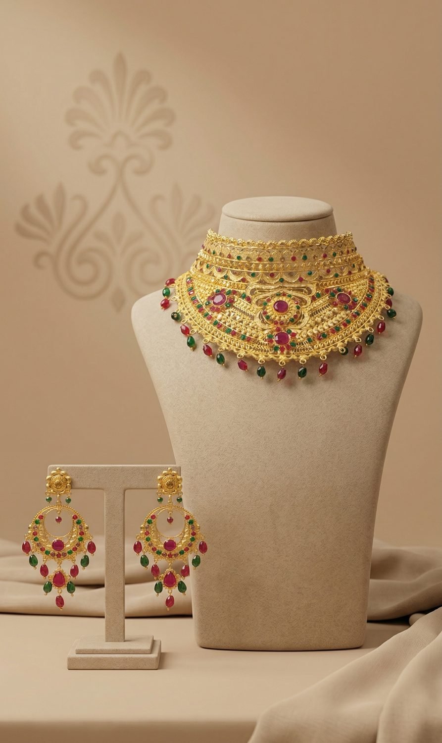 Antique Gold Strand Necklace