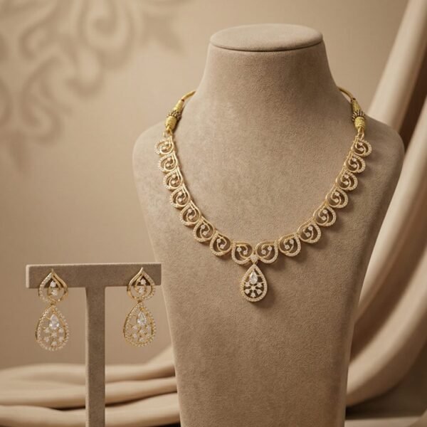 AD Traditional Gold Necklace