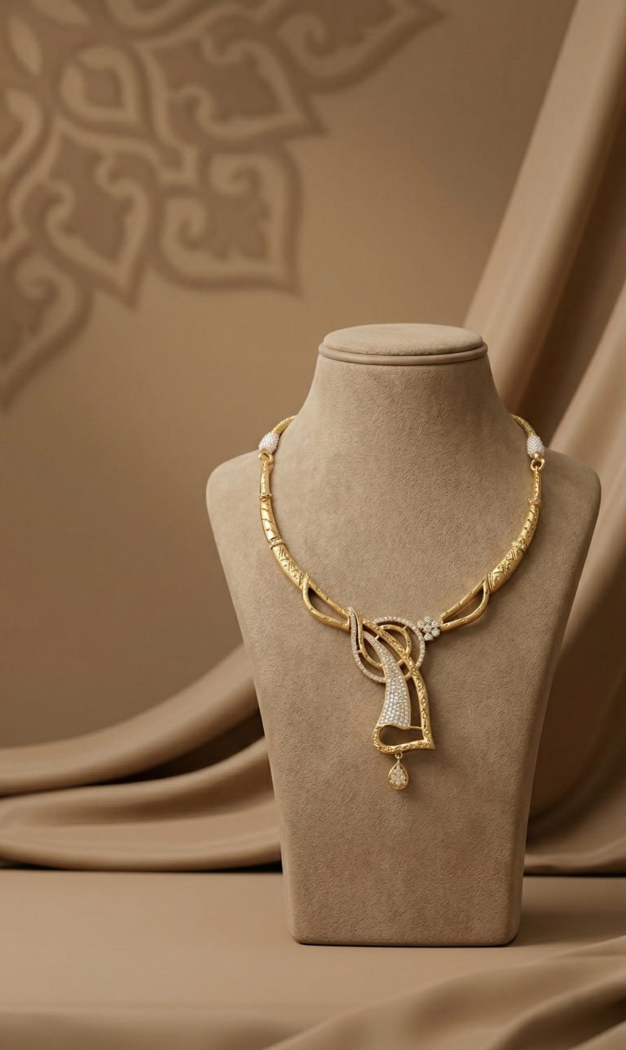Gold Drop Necklace Set