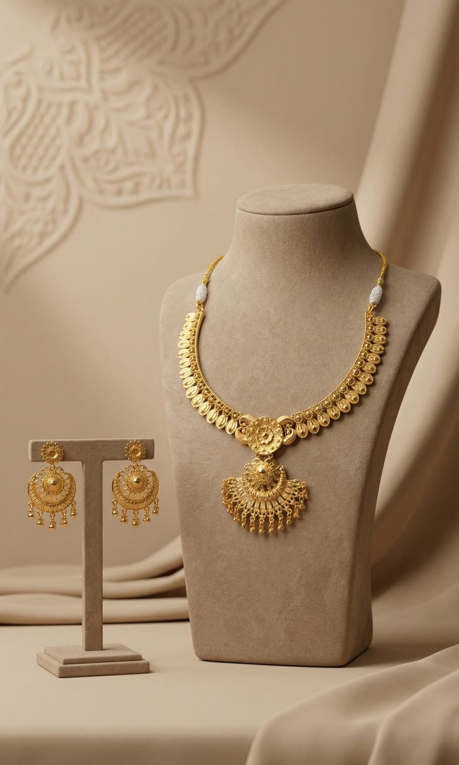 Antique Coin Drop Necklace
