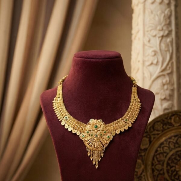 Antique Motif Gold Necklace