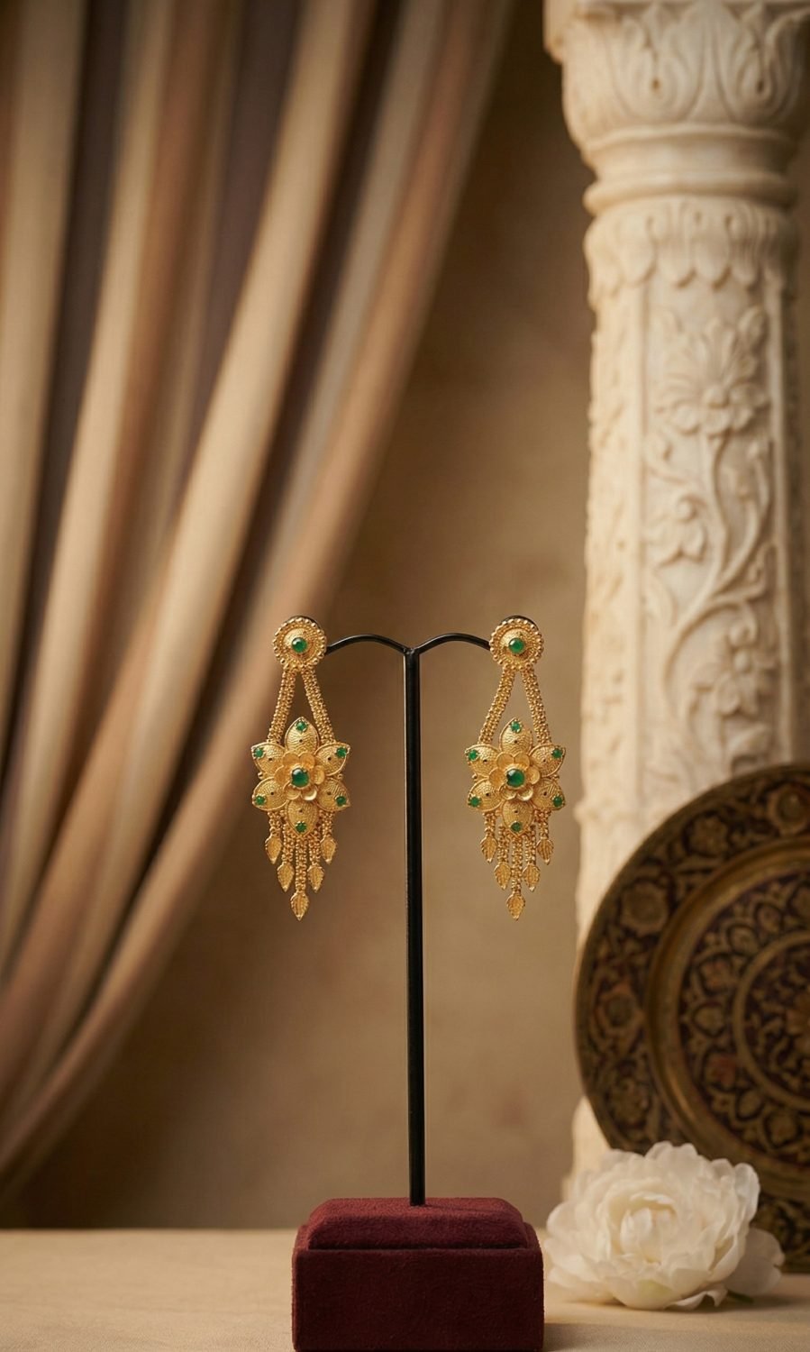 Antique Motif Gold Necklace
