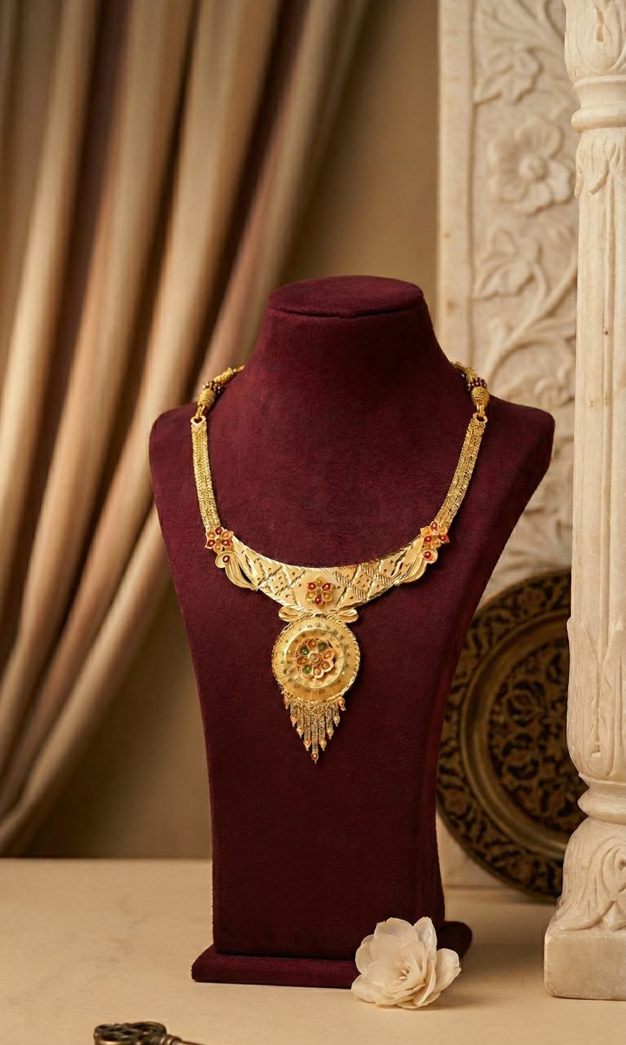 Antique Layered Motif Necklace