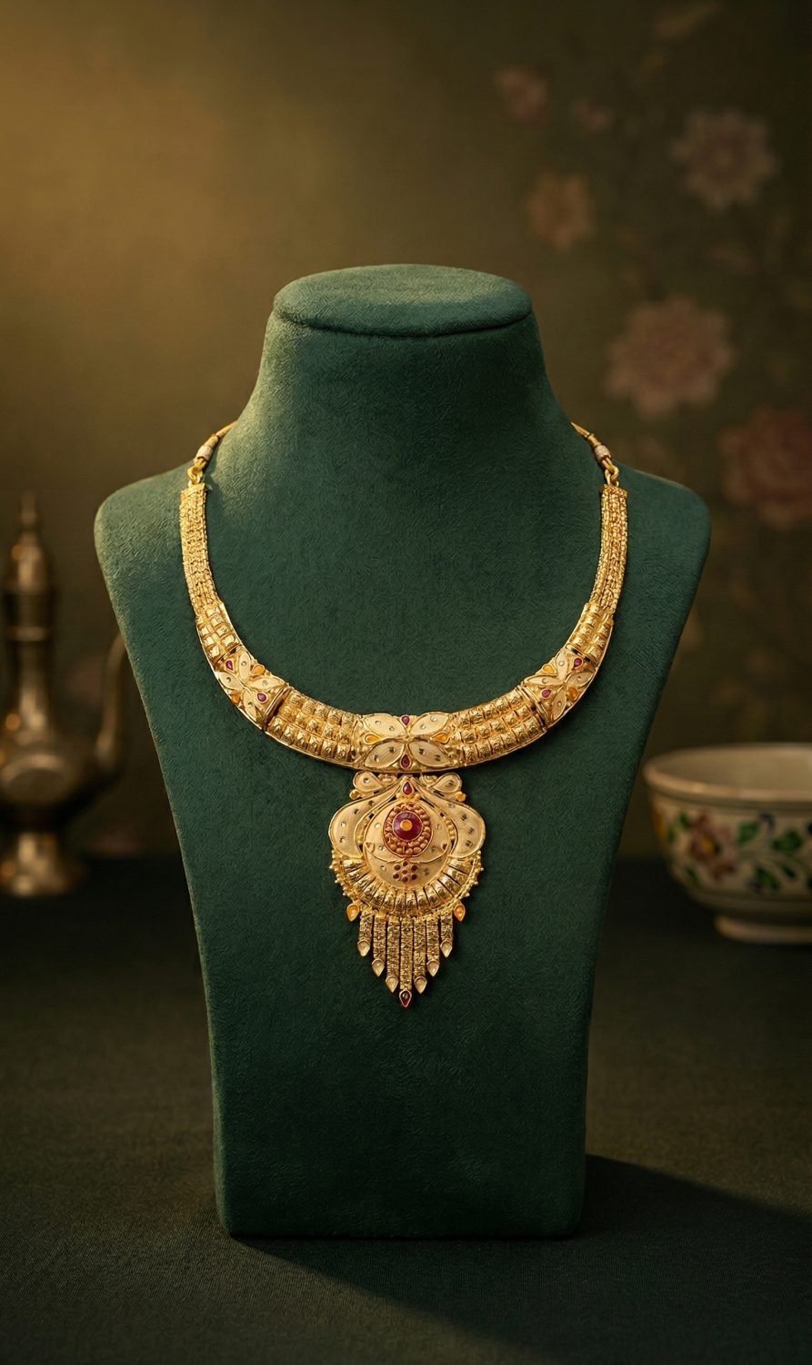 Antique Pendant Drop Necklace