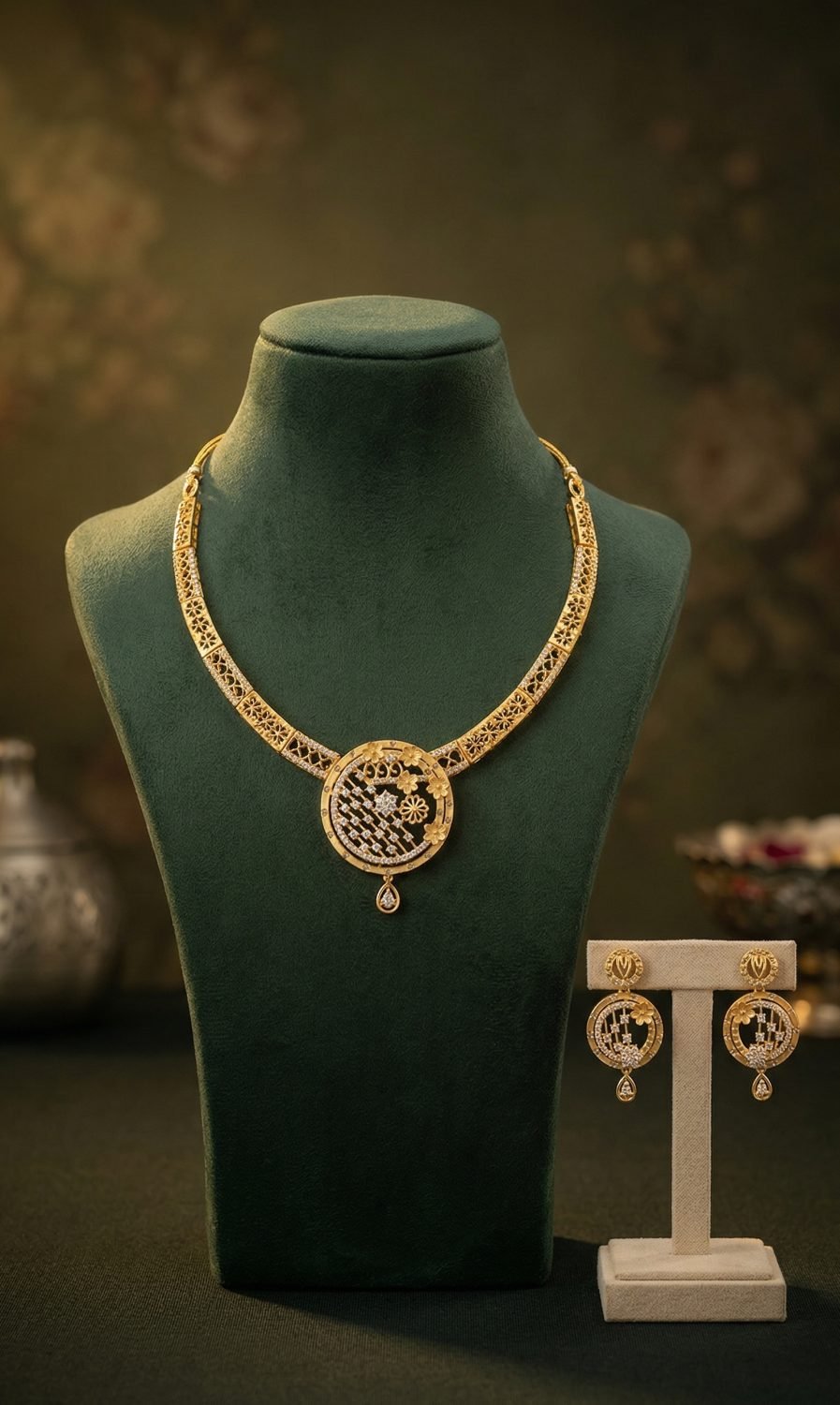 Antique Ornate Pendant Necklace
