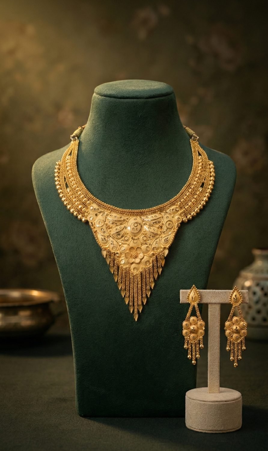 Antique Gold Drop Pendant