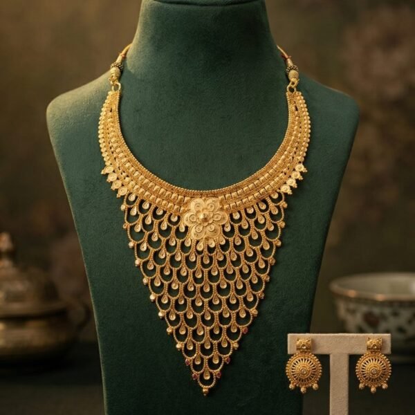 Antique Dual Pendant Necklace