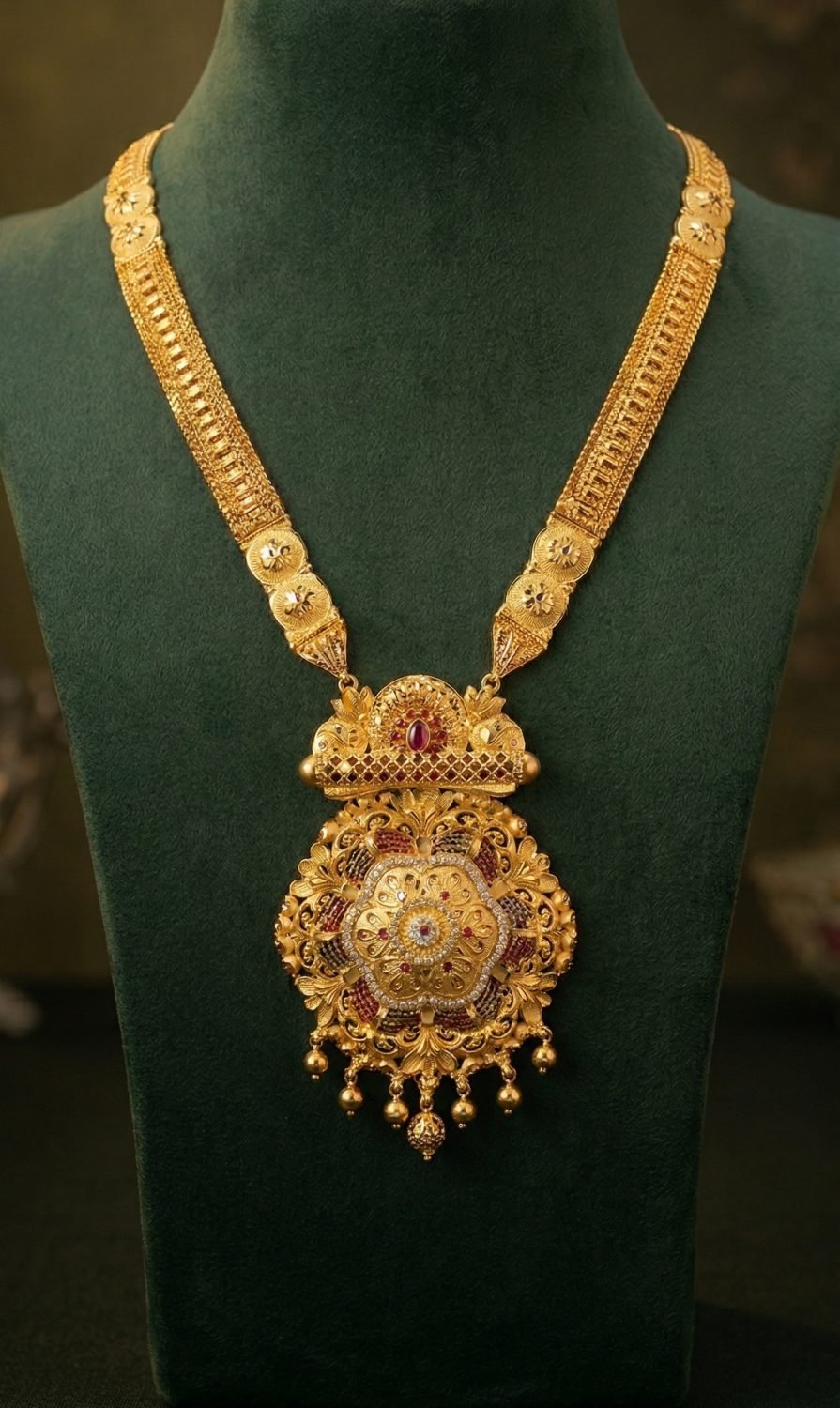 Antique Pendant Gold Necklace