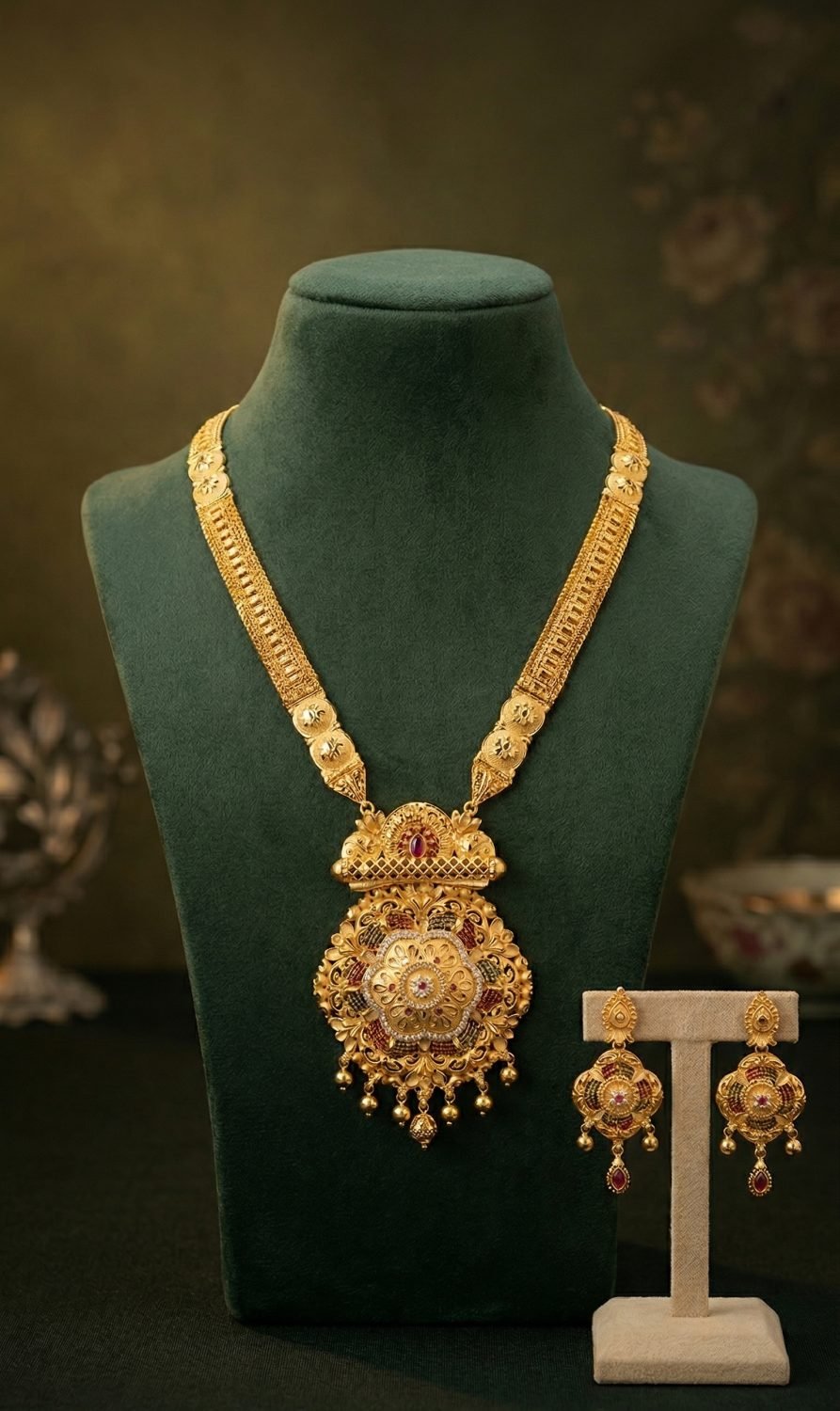 Antique Pendant Gold Necklace