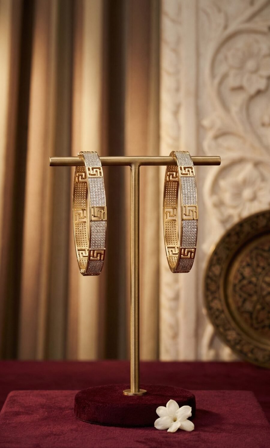 Braided Gold Bangles