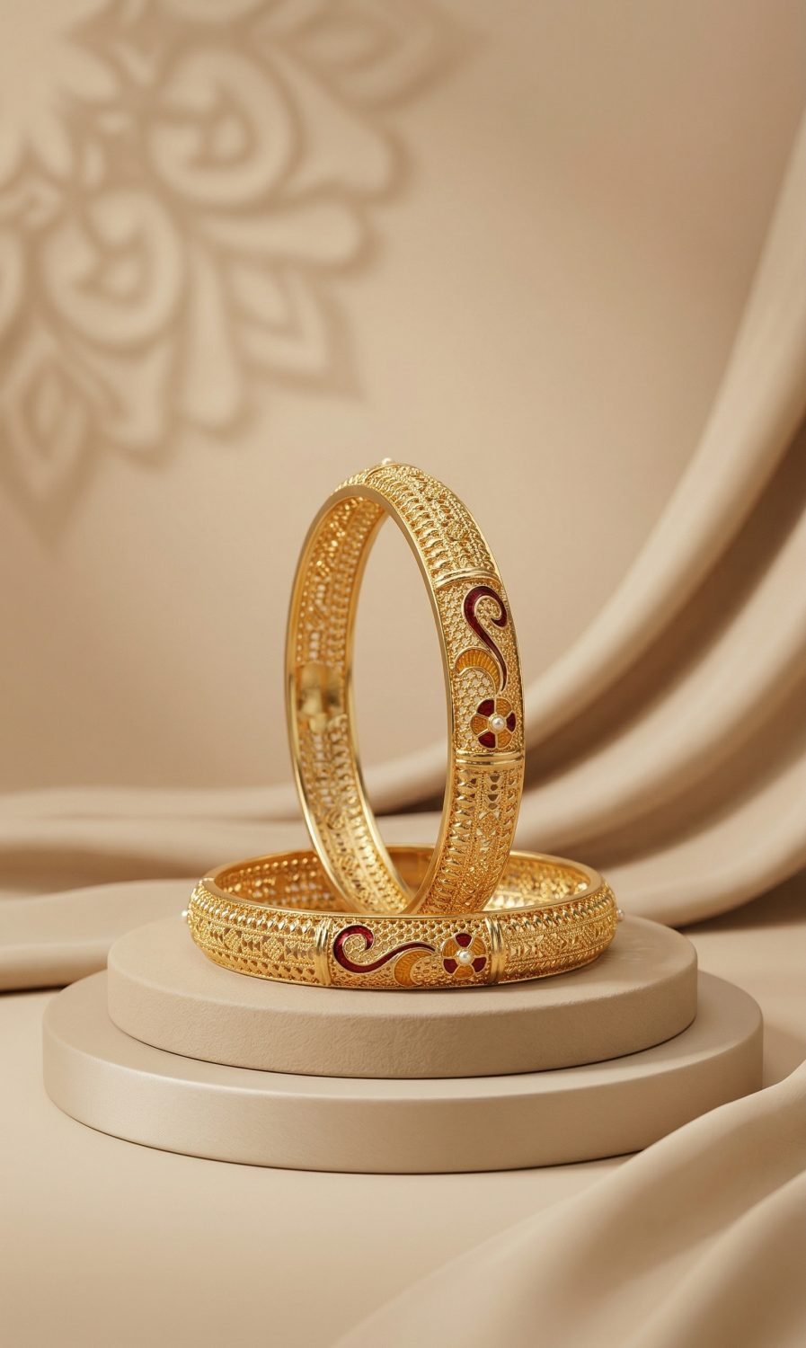 Ornate Gold Kada