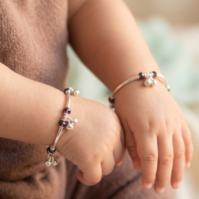 Premium Multi-Facet 92.5 Sterling Silver Architectural Tetradecagonal Baby Kadha