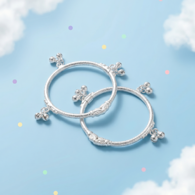 Premium Multi-Facet 92.5 Sterling Silver Architectural Stellar Baby Kadha