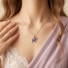 925 Silver CZ Infinity Drop Pendant