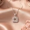 925 Silver CZ Solitaire Pendant