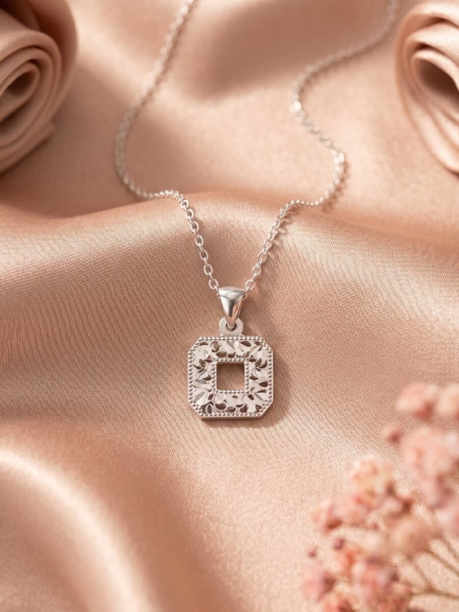 925 Silver CZ Solitaire Pendant