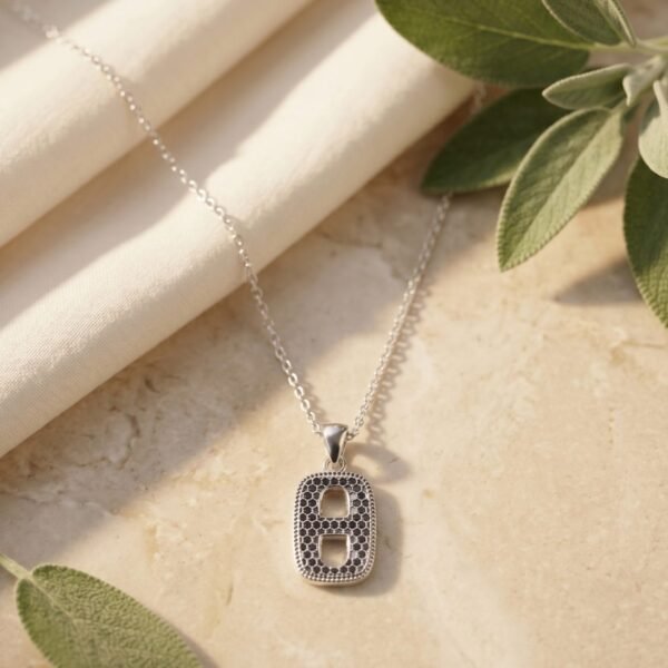 925 Silver CZ Heart Pendant