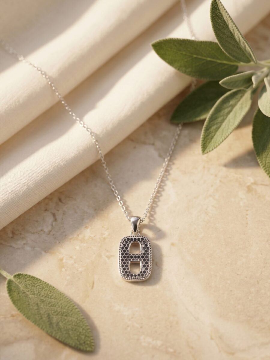 925 Silver CZ Heart Pendant