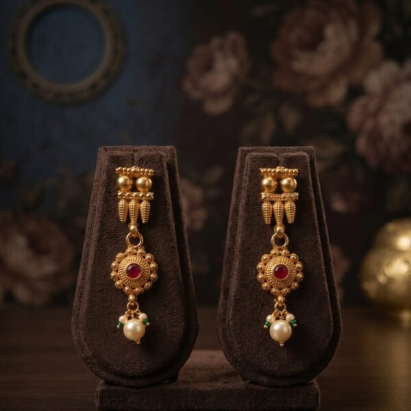 Antique Jhumka Necklace Set