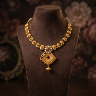 Sleek High-Definition Triple-Groove Linear Necklace