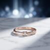 925 Silver CZ Wide Statement Ring