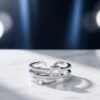 925 Silver CZ Ring Set