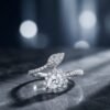 925 Silver CZ Cutout Ring
